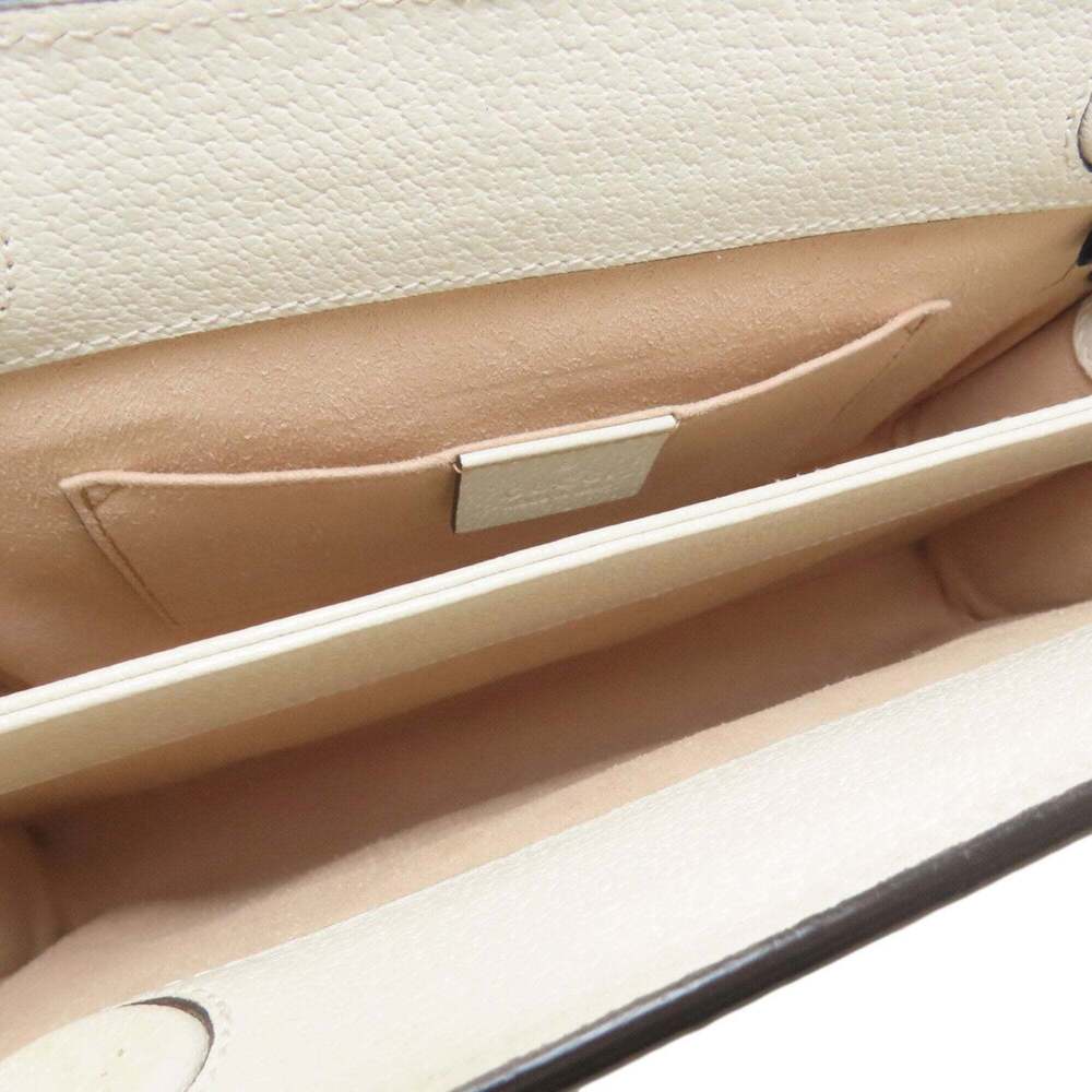 GUCCI Authentic White Leather Shoulder Bag - Picture 5 of 16